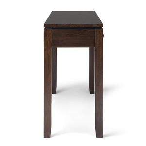 English Elm Cosmopolitan - Handcrafted Mahogany Brown Console Table With 3 Drawers For Stylish Storage Solutions B136P159519
