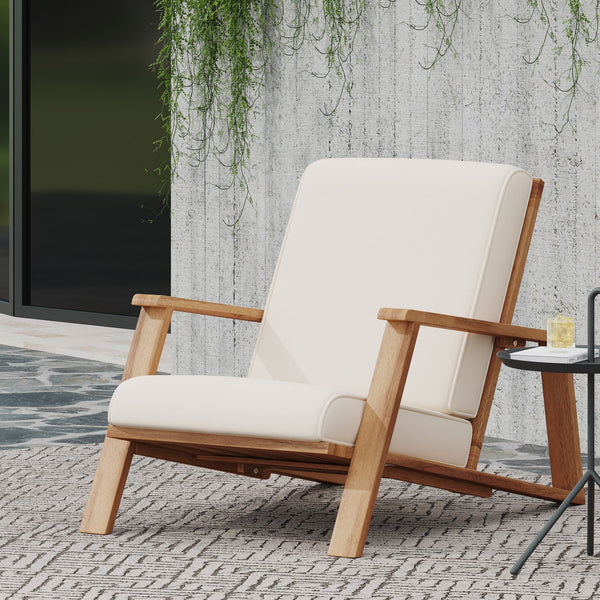 English Elm Christopher Knight Home® - PALOMA Modern Adirondack Club Chair with Acacia Wood Frame, Water-Resistant Cushions for Patio ComfortPALOMA Modern Adirondack Club Chair with Acacia Wood Frame and Water-Resistant Cushions for Patio Comfort Beige 67045.00BGE