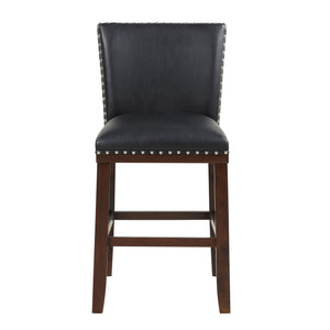 Steve Silver Tiffany KD Counter Chair Black, Set of 2 TF650CCBK