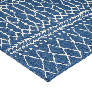 English Elm Christopher Knight Home® - 5'3"x7' Rug - Blue Polypropylene Area Rug, 100% Durable Low-Pile 4mm Handcrafted Accent for Living Room 72346.00