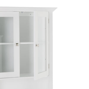 English Elm Acadian Space Saver Cabinet In Pure White - Stylish, Durable Storage For Narrow Spaces & Rooms B136P158500