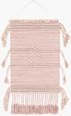 Livabliss Zanafi Hand-woven Cotton Wall Hanging with Tassel Fringe for Bohemian Decor ZTS1000-2436