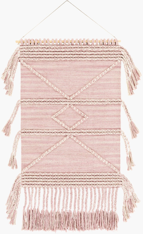 Livabliss Zanafi Hand-woven Cotton Wall Hanging with Tassel Fringe for Bohemian Decor ZTS1000-2436