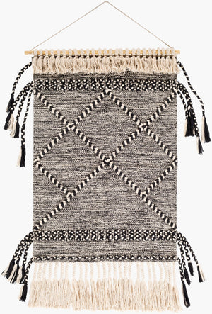 Surya Zanafi Handcrafted Tassel Textile Wall Hanging Woven Bohemian Artisan Decor Piece ZTS1001-2436