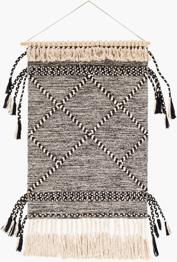 Surya Zanafi Handcrafted Tassel Textile Wall Hanging Woven Bohemian Artisan Decor Piece ZTS1001-2436