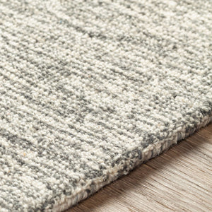 Surya Zanafi Handmade Wool Tassels Rug 2' X 3' - Exotic Charm, High-low Texture, Easy Care, Perfect Decor! Medium Gray Wool Zts2306-23