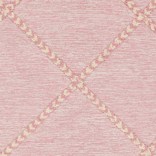 Surya Zanafi Handmade Wool Tassels Rug 2' X 3' - Exotic Charm, High-low Texture, Easy Care, Perfect Decor! Mauve Wool Zts2310-81012