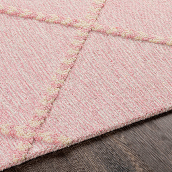 Surya Zanafi Handmade Wool Tassels Rug 2' X 3' - Exotic Charm, High-low Texture, Easy Care, Perfect Decor! Mauve Wool Zts2310-81012