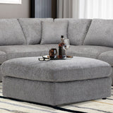 Parker House Parker Living Surrender- Burmese Nature Ottoman with Casters Burmese Nature 100% Polyester SSUR#900-BRNT