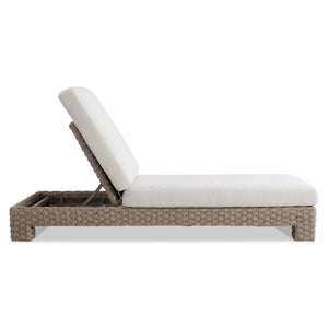 Bernhardt Bernhardt Trieste Outdoor Chaise Lounge — All-Weather Pampas Wicker, Deep Cushions, Modern Sculptural Design - Made to Order O1419A