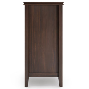 English Elm Artisan Solid Wood Sideboard Buffet - Dark Chestnut Finish With Ample Storage & Timeless Design B136P158704