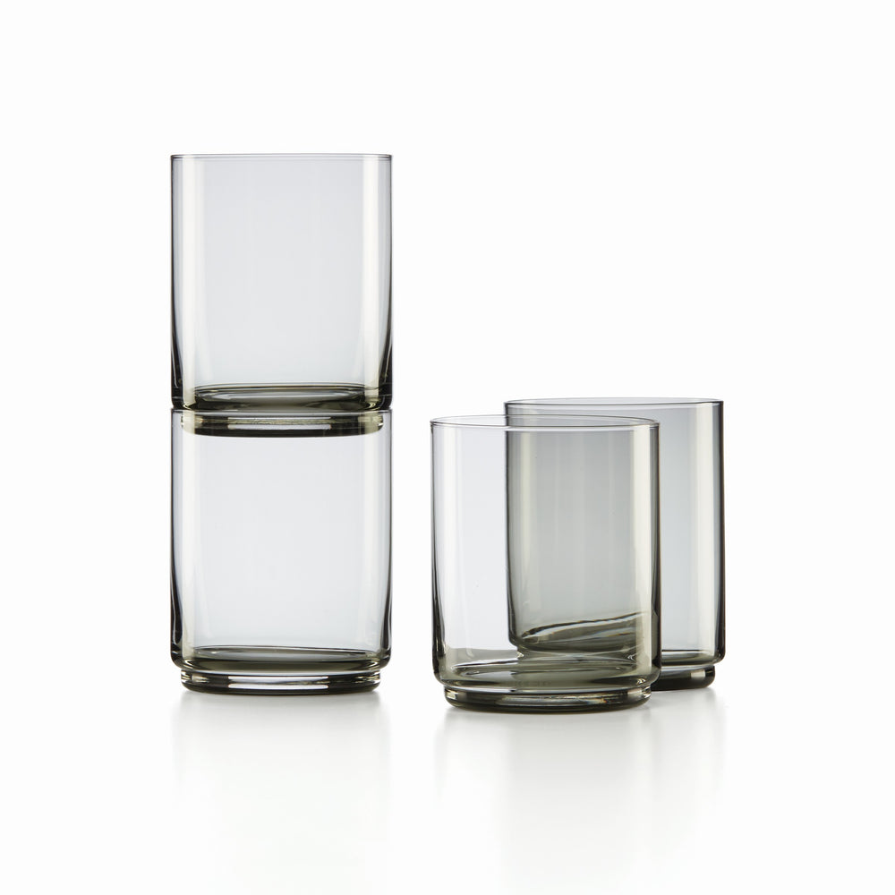 Lenox Tuscany Classics Stackable 4-Piece Tall Glasses Black, NO COLOR GLASS,CRYSTAL 894273