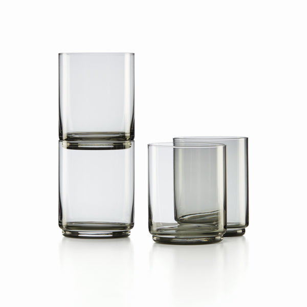 Lenox Tuscany Classics Stackable 4-Piece Tall Glasses Black, NO COLOR GLASS,CRYSTAL 894273