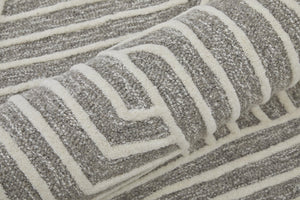 Feizy Rugs Lytton Hand-tufted Wool Geometric Rug – Durable, Stylish, And Perfect For Any High-traffic Space Gray,Ivory Wool T24t8010grycrmi68