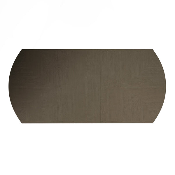 A.R.T. Furniture Cove Rectangular Dining Table With Elegant Primavera Veneers – Extends 78 To 122 Inches, Seats 8! Grey Rubberwood Solids,Primavera Veneer,Metal 349220-2743