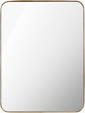 Surya Zuhan 40"H X 30"W Accent Mirror - Minimalist Modern Design For Chic Home Decor & Style Statement Frame, Black Iron Zuh001-4030