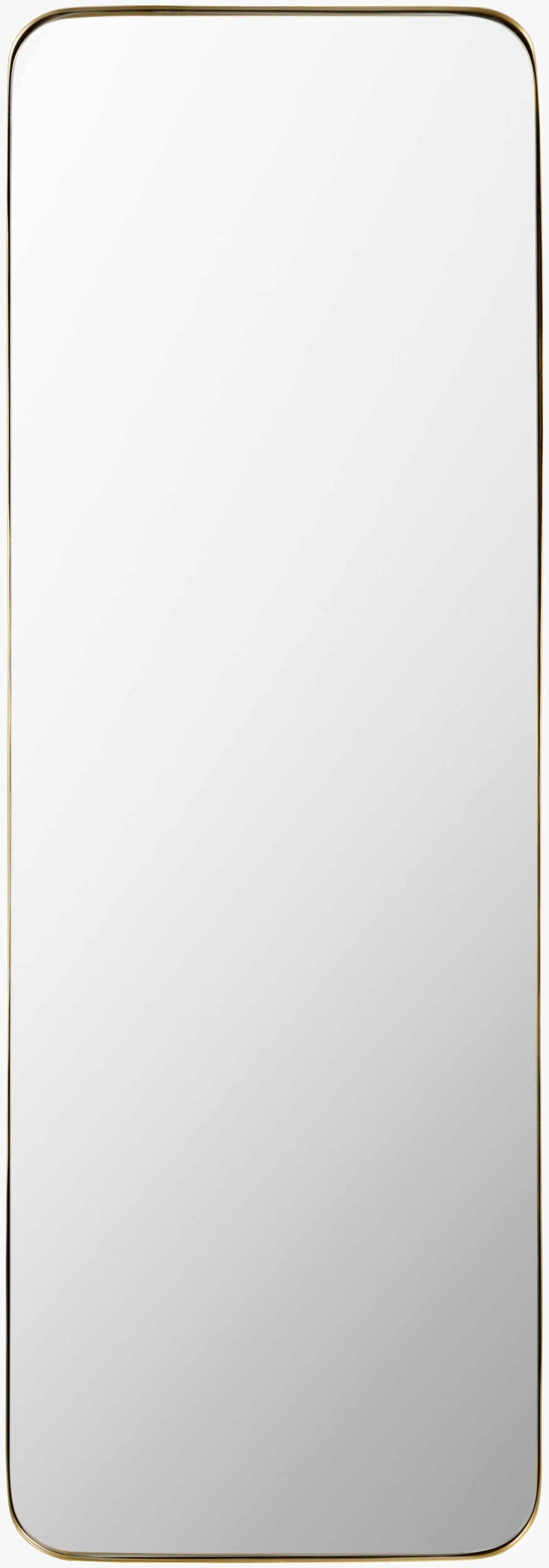 Surya Zuhan Elegant 65"H X 22"W Full Length Mirror - Minimalist Modern Design For Chic Home Décor Frame, Black Iron Zuh001-6522