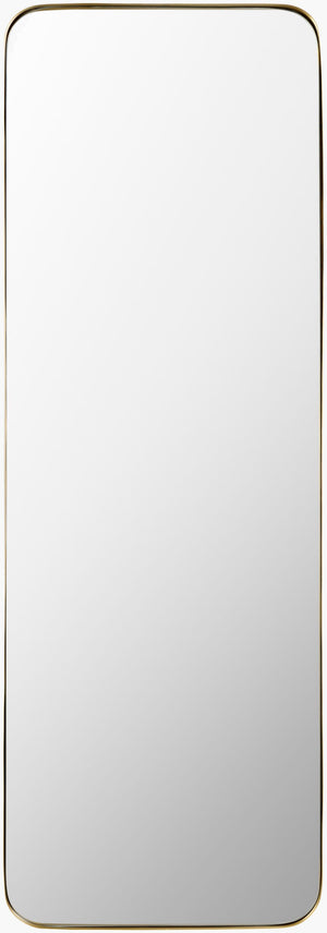 Surya Zuhan Elegant 65"H X 22"W Full Length Mirror - Minimalist Modern Design For Chic Home Décor Frame, Black Iron Zuh001-6522