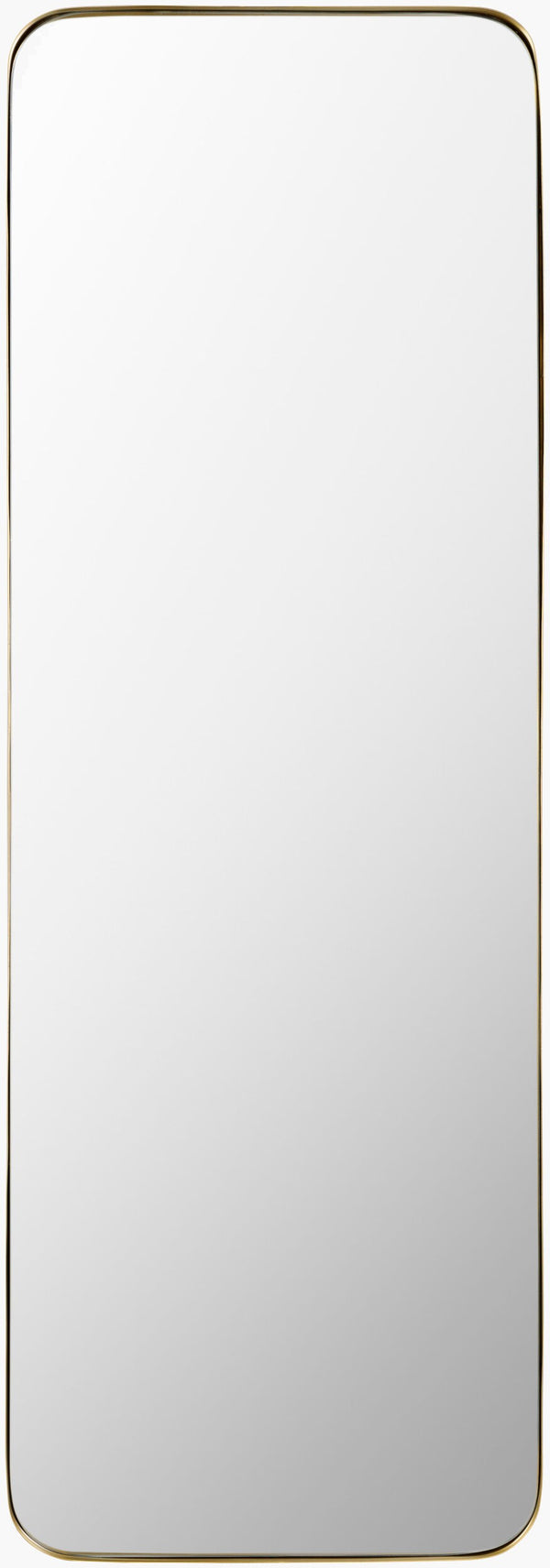 Surya Zuhan Elegant 65"H X 22"W Full Length Mirror - Minimalist Modern Design For Chic Home Décor Frame, Black Iron Zuh001-6522