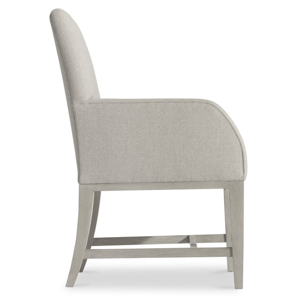 Bernhardt Bernhardt Cornelia Arm Chair — Neo-Traditional Upholstered Accent Chair, Nebbia Wood Base, Plush Comfort 331544