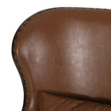 Christopher Knight Home® - Noble House - Mantua Contemporary Upholstered Accent Chair with Nailhead Trim