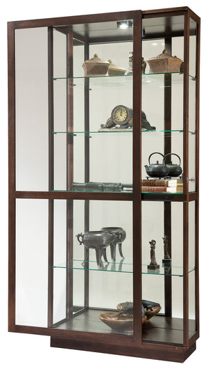 Hekman Furniture 680575 Lighted Jayden Curio Cabinet - Elegant Display Case With Adjustable Shelves And Led Lighting Espresso Jayden Curio Cabinet 680575