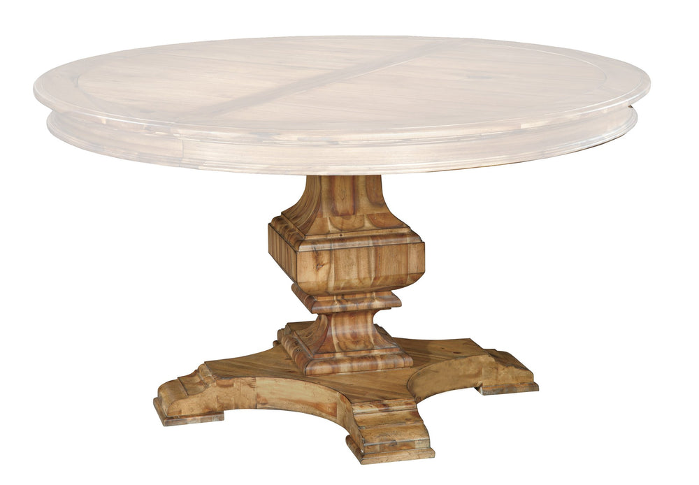 Hekman Furniture 23321b Round Dining Table Base - Elegant Wood Design, Perfect For Modern Dining Spaces & Decor Wellington Natural Rd Dnng Tbl Base 23321b