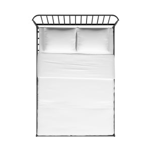 Homelegance By Top-Line Dante Metal Platform Bed with Curved Metal Headboard Black Metal