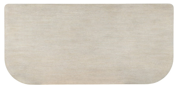 Hooker Furniture Modern Mood Executive Desk With Oak Diamond Finish, Locking File Drawers, Metal & Leather Accents Light Brown 6850-10462-80