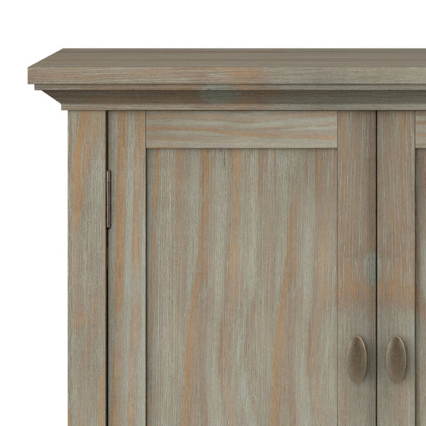 English Elm Redmond Handcrafted Low Storage Cabinet In Distressed Grey - Timeless Charm For Any Room B136P159526-GIGA