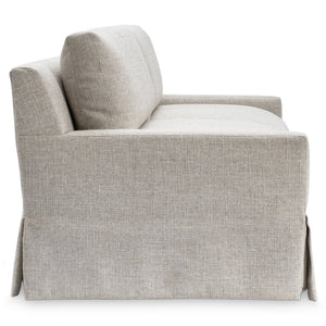Bernhardt Bernhardt Sutton Three Seat Fabric Sofa Low Profile Tailored Skirt Living Room P5757A
