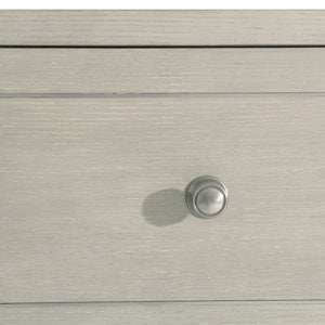Bernhardt Bernhardt Cornelia Tall Drawer Chest With Nebbia Ash Finish, Brushed Stainless Inlays, 5 Soft-Close Drawers 331118