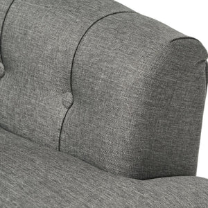 English Elm Christopher Knight Home® - CLUB CHAIR Dark Gray Fabric Accent Chair — Plush Deep Seat, Sturdy Frame, Modern Living Room Style 57752.00DGAY