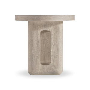 Bernhardt Bernhardt Lucerne Wire-brushed Oak Sculptural Accent Table for Modern Living Rooms 393122