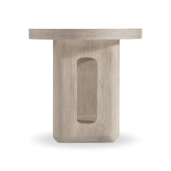 Bernhardt Bernhardt Lucerne Wire-brushed Oak Sculptural Accent Table for Modern Living Rooms 393122