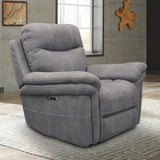 Parker House Mason - Carbon Power Reclining Sofa And Recliner Light Grey 100% Polyester (W) Mma-31ph-crb