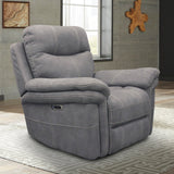 Parker House Parker Living Mason - Carbon Power Recliner Carbon 100% Polyester (W) MMA#812PH-CRB