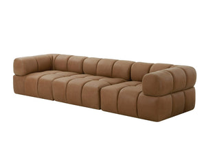 VIG Furniture Everest Modern Brown Leather Corner Sectional Seat — Genuine Leather, Foam Comfort, Solid Ash Frame VGOD-ZW-23118-CNR