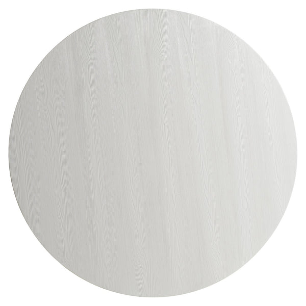 Bernhardt Bernhardt Navar Round Pine-Veneer Dining Table With Sculptural Glossy Faux-Stone Pedestal, Seats 6 Comfortably K1866