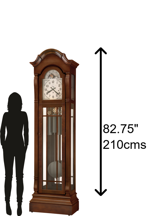 Hekman Furniture 611288 Howard Miller Roderick Iv Grandfather Clock - 93rd Anniversary Edition With Unique Artwork & Craftsmanship Cherry Bordeaux Roderick Iv Grandfather Clock 611288