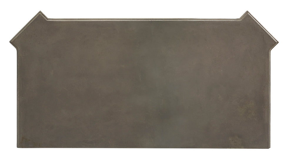 A.R.T. Furniture Arch Gabriel Bedside Chest - New Traditional Parch Finish, Concrete Top, 3 Drawers & Usb Charging Ports Brown, Gray Elm And Parrawood Solids,Cathedral Elm Veneers,Concrete,Metal,Acrylic 233142-2802