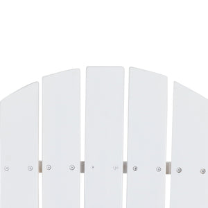 English Elm Christopher Knight Home® - BELLWOOD Adirondack Chair with Folding Design, Rustic Outdoor Wood Seat, Built-In Cup Holder Comfort White 37.75 L x 26.75 W x 8.5 H 68940.00WHI