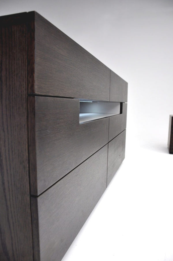 VIG Furniture Zenith Modern Red Oak Extendable Dining Table With Stainless Steel Base, Expands To 94" For Guests VGGU841XT