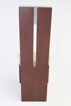 VIG Furniture Zenith Modern Red Oak Extendable Dining Table With Stainless Steel Base, Expands To 94" For Guests VGGU841XT