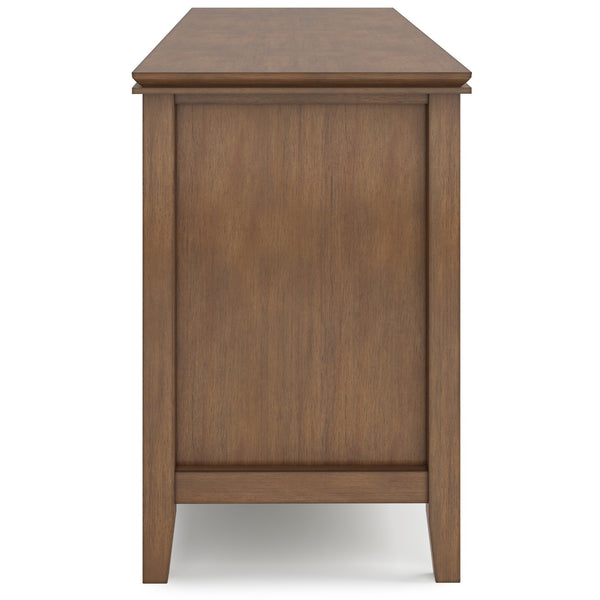 English Elm Artisan 72" Rustic Tv Media Stand - Handcrafted Solid Wood With Elegant Storage & Cable Management B136P158426