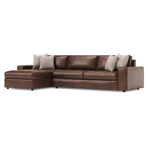Bernhardt Bernhardt Nest Full Grain Leather Sectional with Deep Cushions for Modern Living Rooms K2237