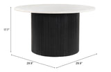 Izola Coffee Table White & Black 109917 Zuo Modern