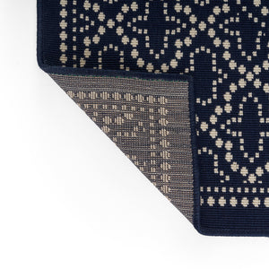 English Elm Christopher Knight Home® - MARINA 4401L Navy Polypropylene Rug 5'3" x 7' Machine Woven Loop Pile Durable Indoor Outdoor Decor 65842.00