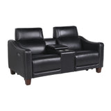 Steve Silver Giorno Power-Power Console Loveseat GI850CLB