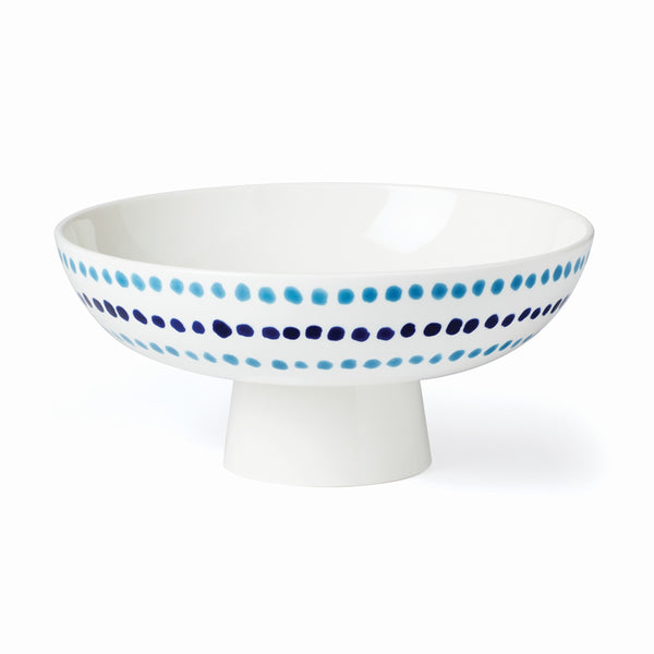 Lenox Kate Spade Floral Way Footed Bowl Blue, WHITE PORCELAIN 893511